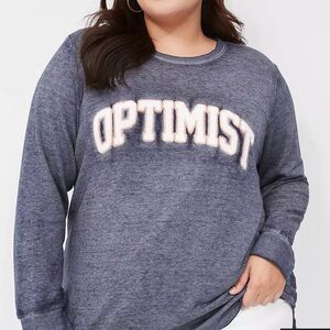 Lane Bryant OPTIMIST sweatshirt